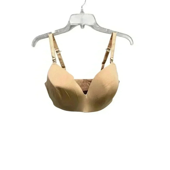 Auden Women's 38DDD Nursing Lightly Lined Wirefree Bra Pearl Tan - Picture 5 of 11